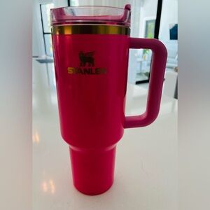 Stanley Hot Pink Insulated Travel Mug with Handle